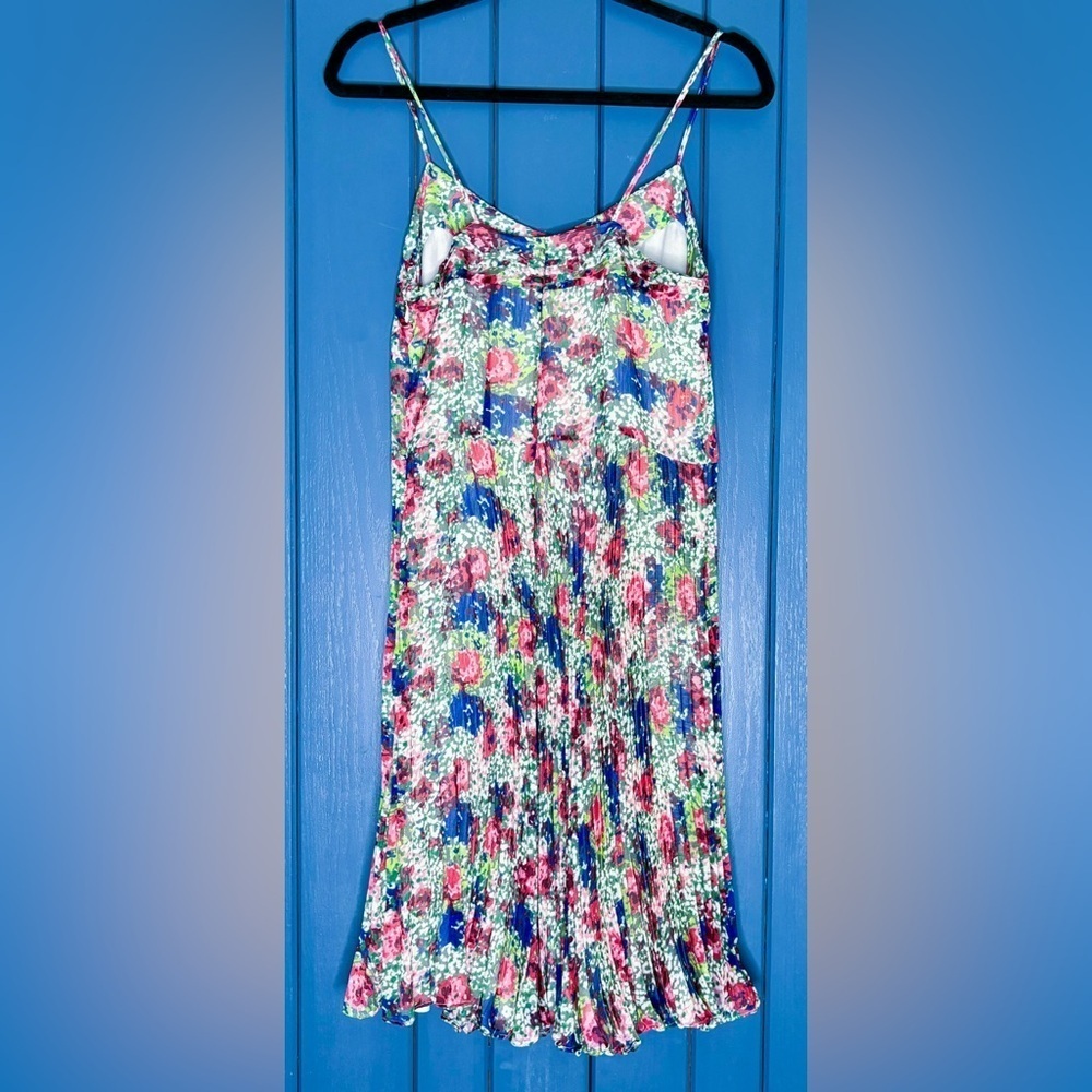 Cremieux Floral Sundress Dress S M Accordion Pleat Cottage Grandma Core Romance - Picture 6 of 7